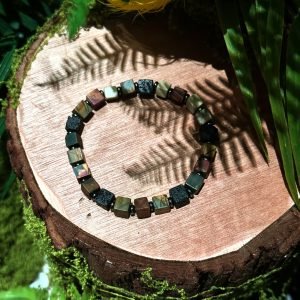 天然藍磷灰石鏈條手鍊